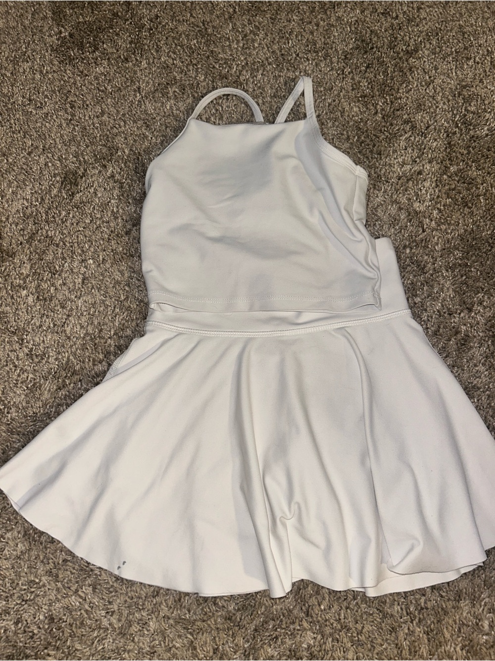 Old Navy White Girls Tennis Activewear Set